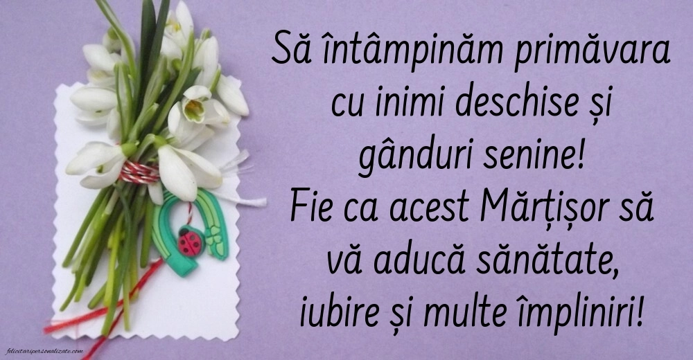Cele mai frumoase felicitări de 1 Martie: Mărțișor
