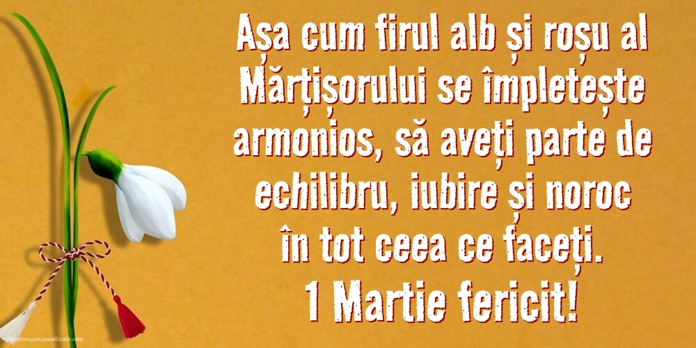 Cele mai frumoase felicitări de 1 Martie: Ghiocei