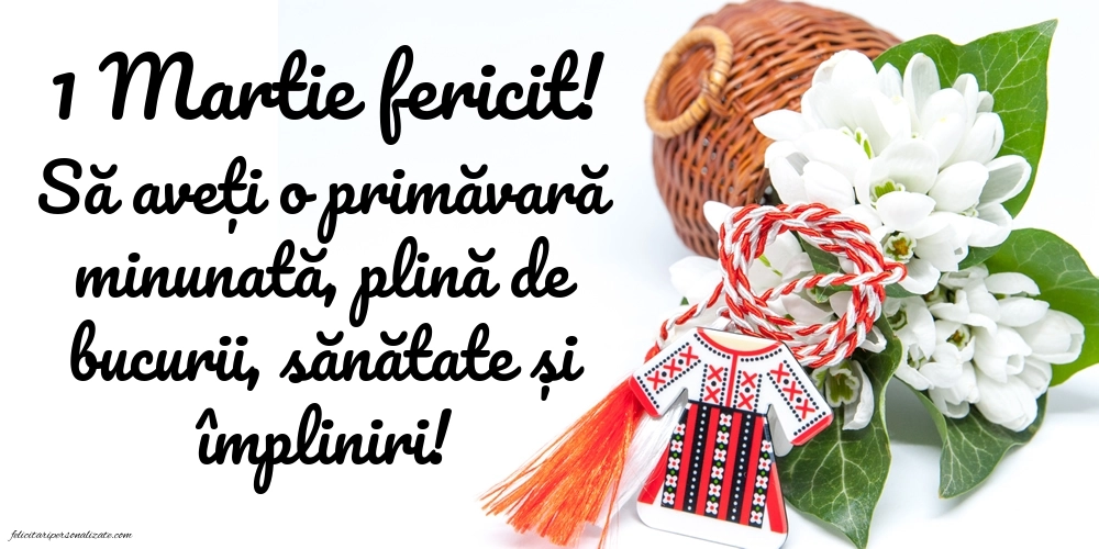 Cele mai frumoase felicitări de 1 Martie: Ghiocei