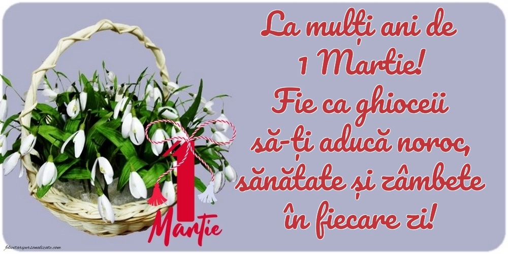 Poze cu mesaje de 1 Martie: Ghiocei