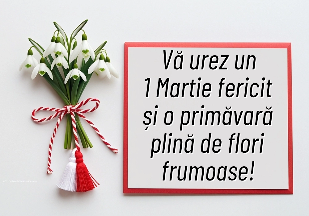Felicitări de 1 Martie pentru facebook: Ghiocei