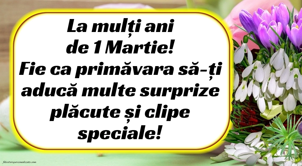 Cele mai frumoase felicitări de 1 Martie: Ghiocei