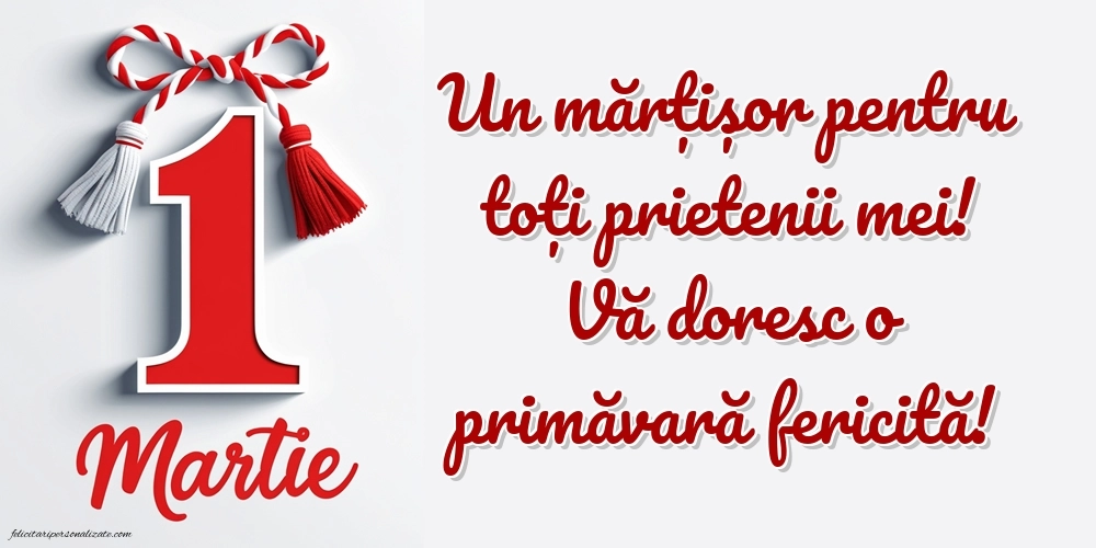 Imagini și felicitări cu mesaje de 1 Martie - Mărtisor: Mărțișor