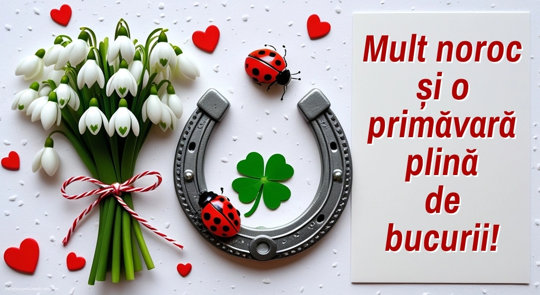 Felicitări de 1 Martie pentru facebook: Ghiocei