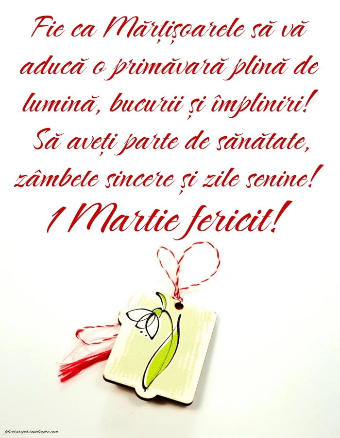 Poze cu urări de 1 Martie: Ghiocei