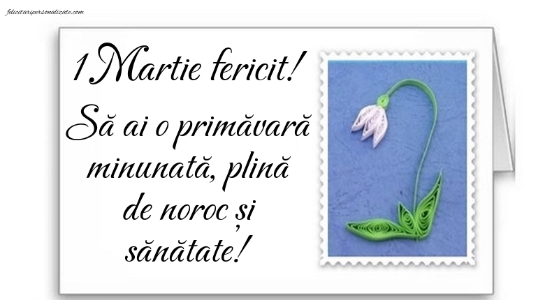 Poze cu mesaje de 1 Martie: Ghiocei