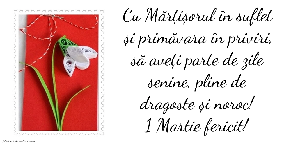 Imagini și felicitări cu mesaje de 1 Martie - Mărtisor: Mărțișor