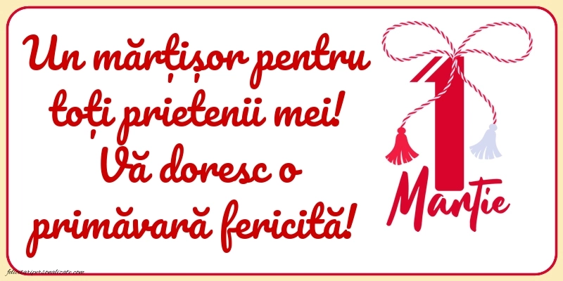 Poze cu urări de 1 Martie: Mărțișor
