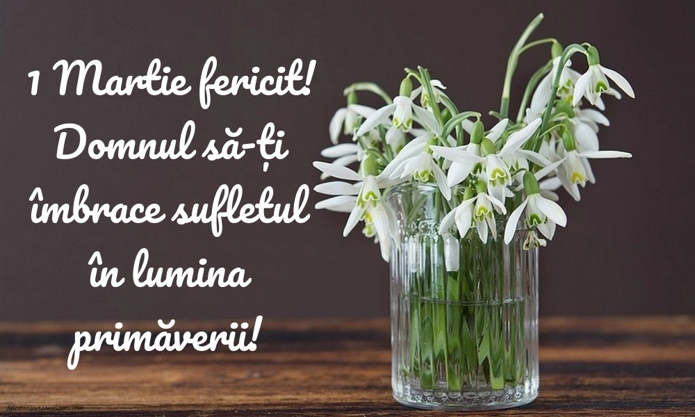 Poze cu mesaje de 1 Martie: Ghiocei