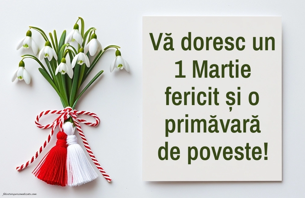 Urări de Mărțișor cu imagini: Ghiocei