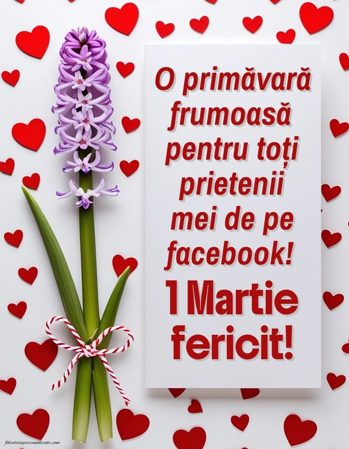 Poze cu urări de 1 Martie: Zambile