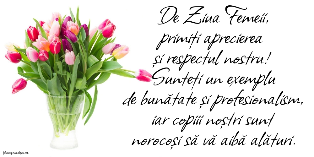 Imagini de 8 Martie pentru Educatoare: Lalele