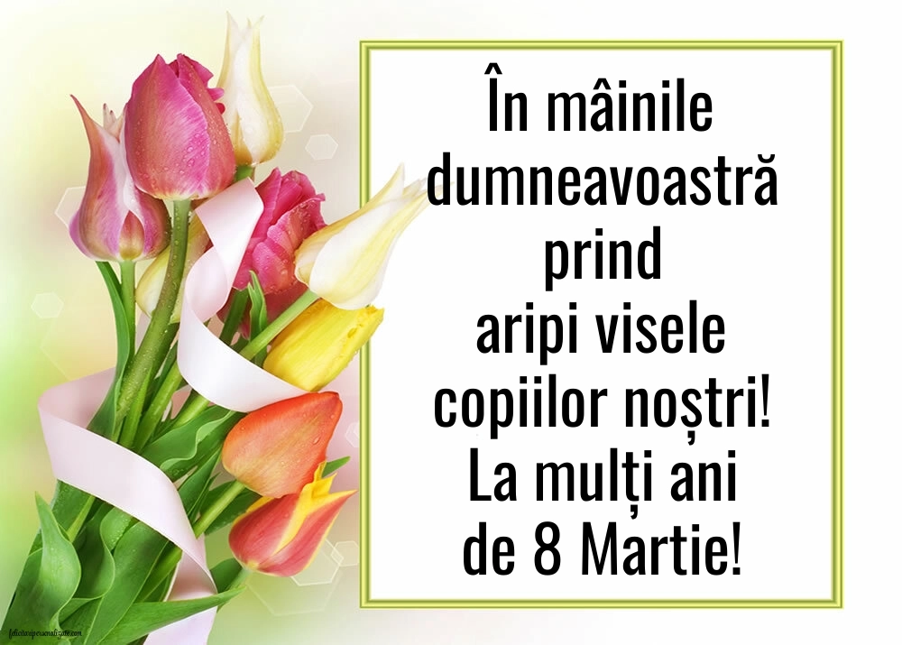 Imagini de 8 Martie pentru Educatoare: Flori