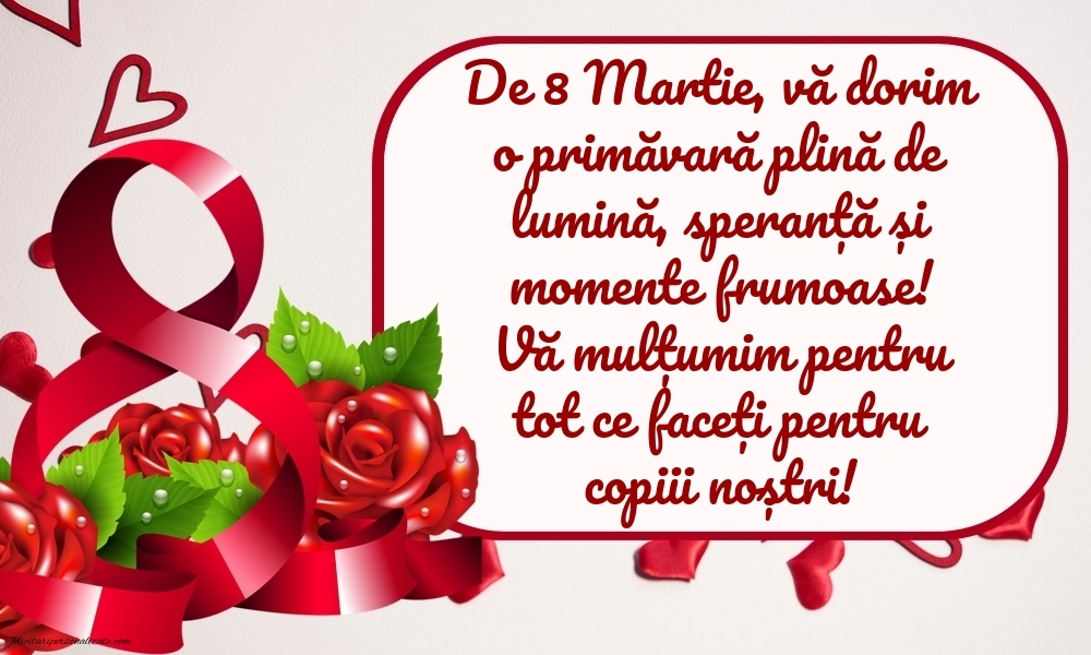 Imagini de 8 Martie pentru Educatoare: 8
