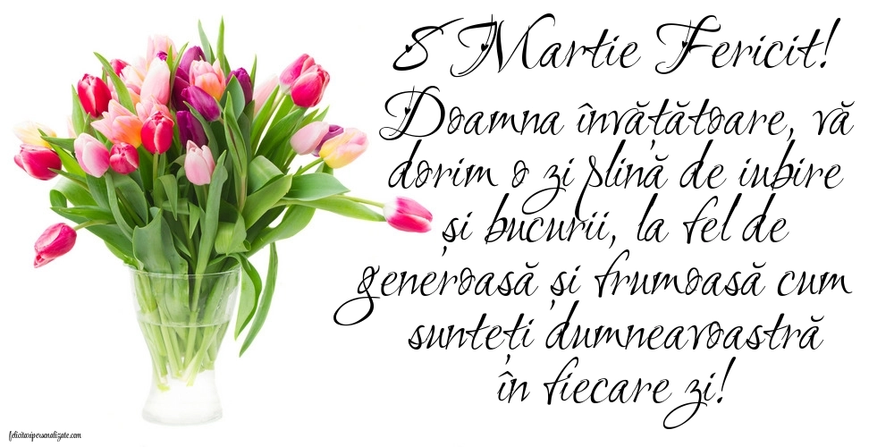 Imagini de 8 Martie pentru Învățătoare: Lalele