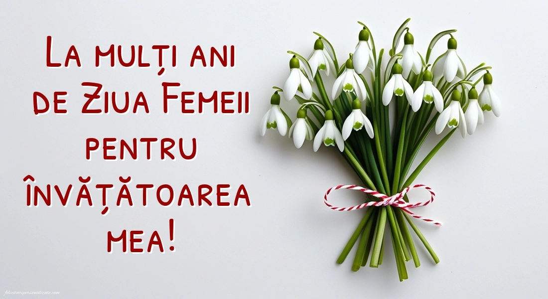 Imagini de 8 Martie pentru Învățătoare: Ghiocei