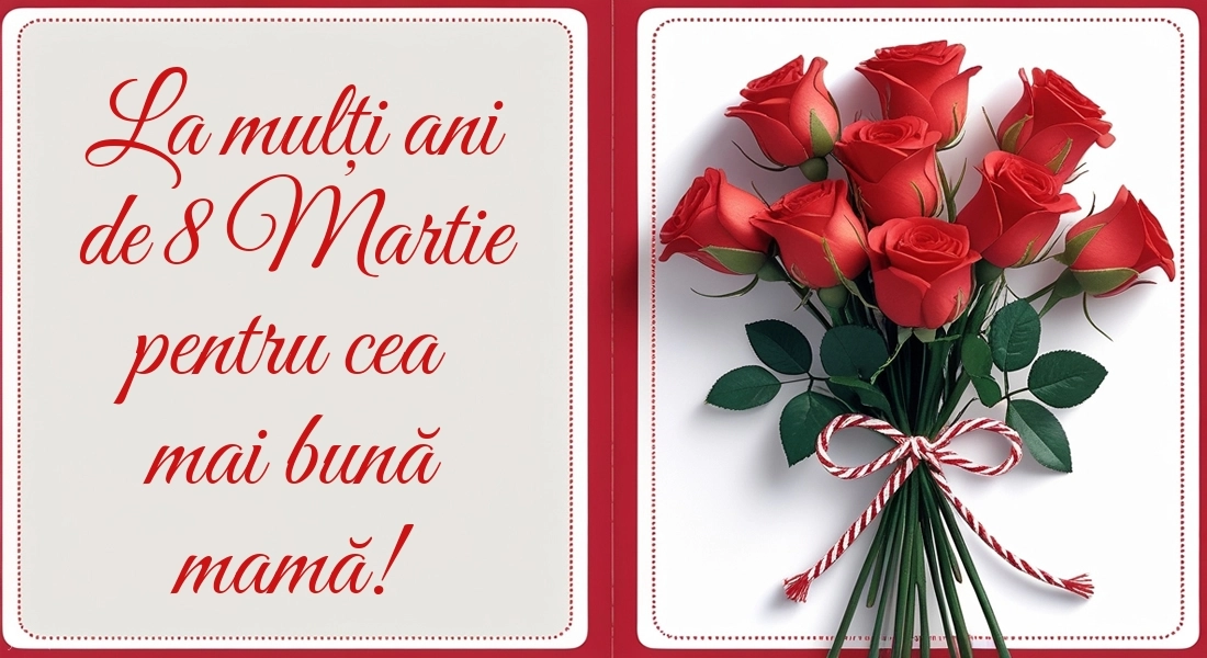 Imagini de 8 Martie - Ziua Femeii - pentru Mama: Trandafiri