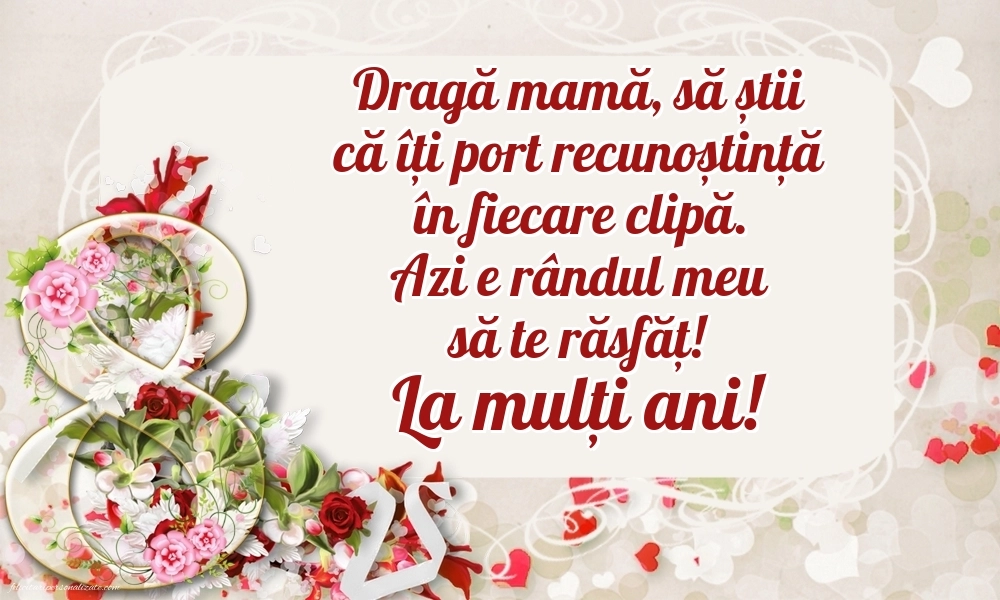 Felicitări pentru Mama de 8 Martie: 8