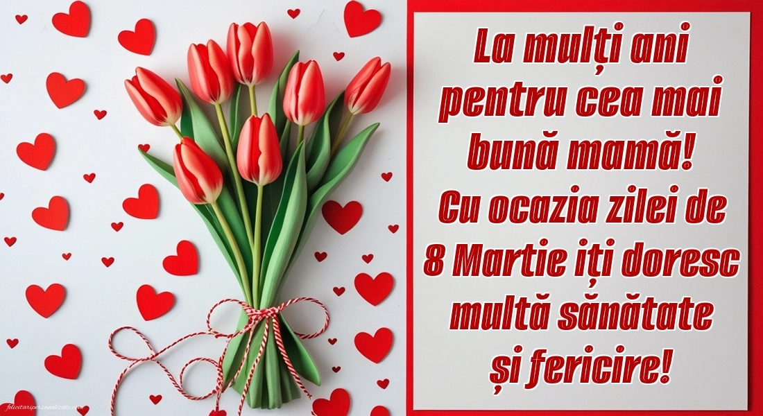 Imagini de 8 Martie - Ziua Femeii - pentru Mama: Lalele