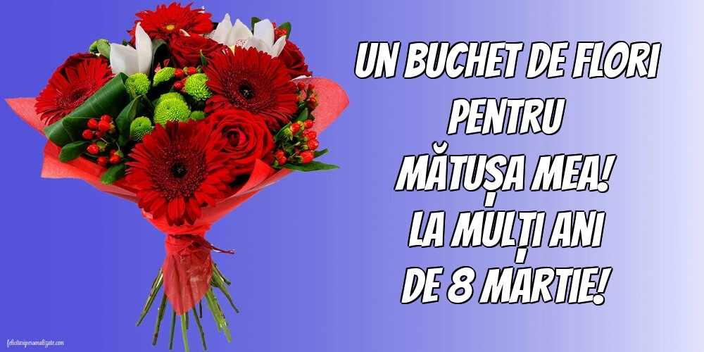 Imagini de 8 Martie pentru Mătușă: Flori