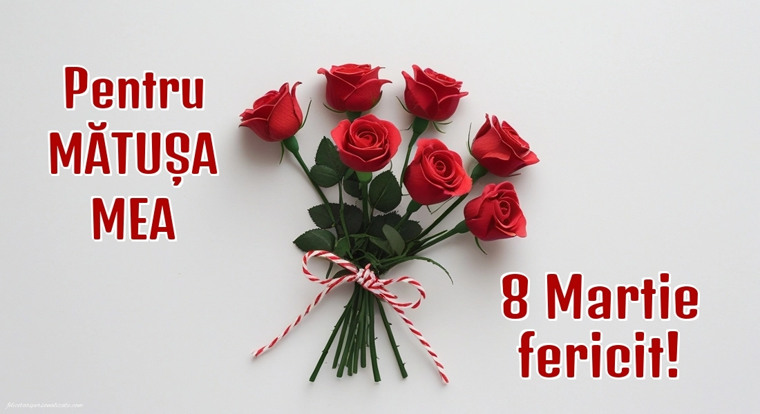 Imagini de 8 Martie pentru Mătușă: Trandafiri