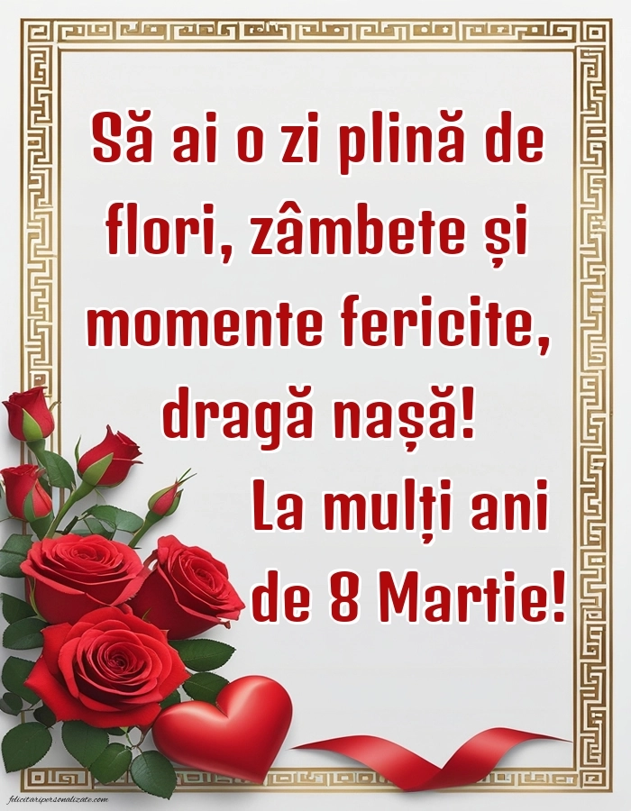 Imagini de 8 Martie pentru Nașă: 8