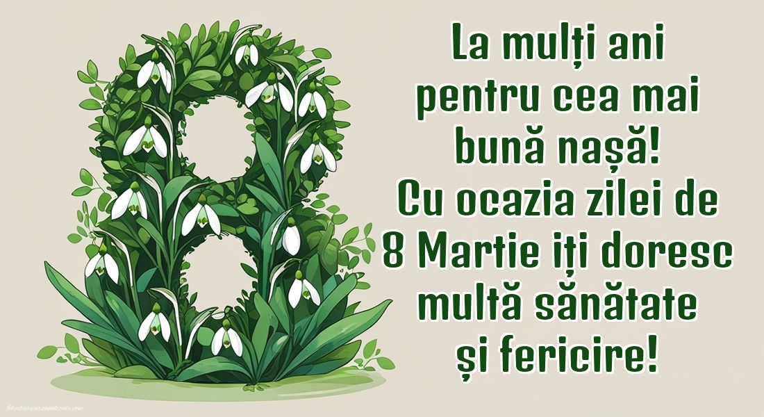 Imagini de 8 Martie pentru Nașă: 8