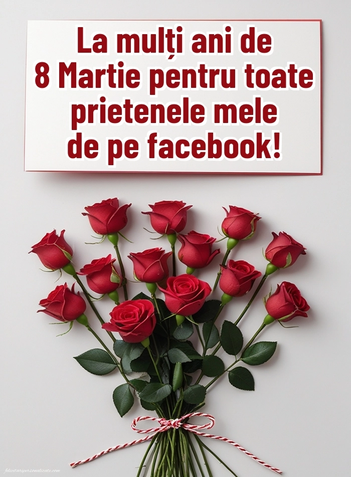 Imagini și felicitări cu mesaje de 8 Martie - Ziua Femeii: Trandafiri