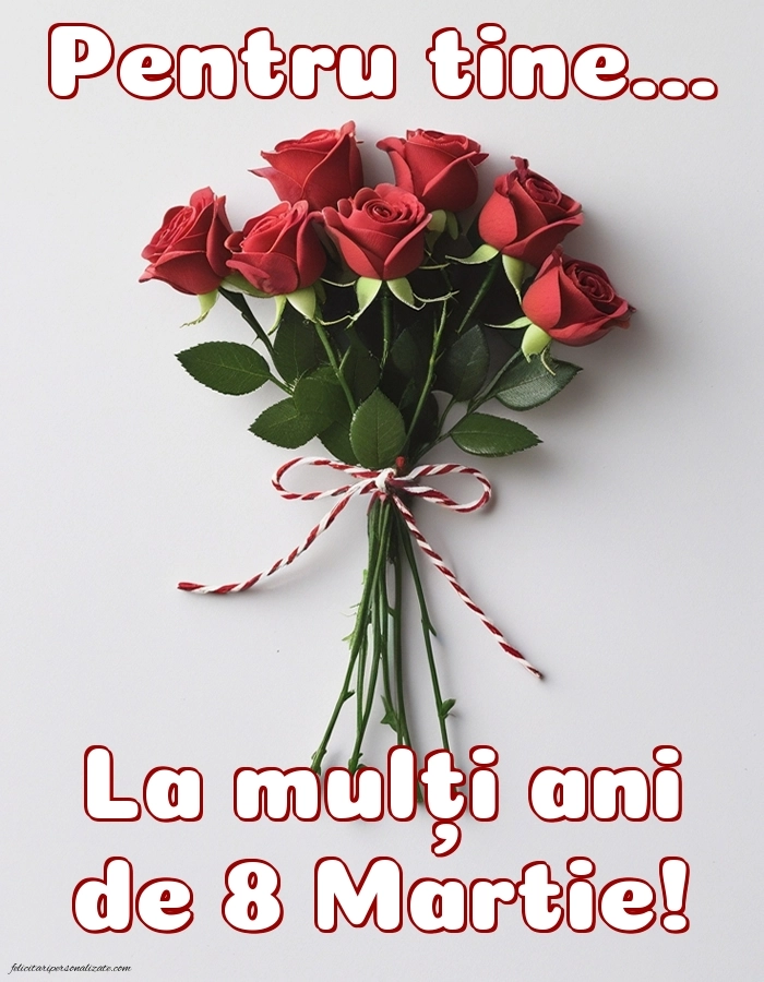 Urări de 8 Martie cu imagini: Trandafiri