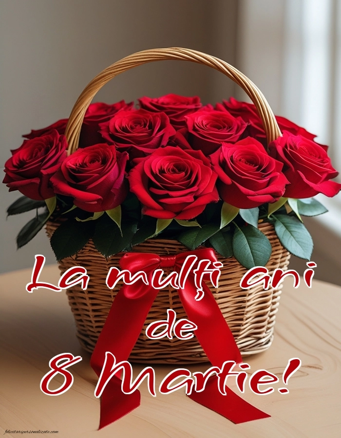 Imagini și felicitări cu mesaje de 8 Martie - Ziua Femeii: Trandafiri