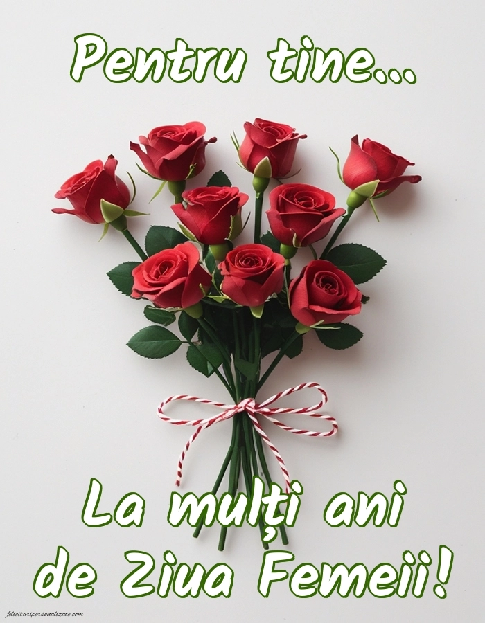 Felicitări de 8 Martie pentru facebook: Trandafiri