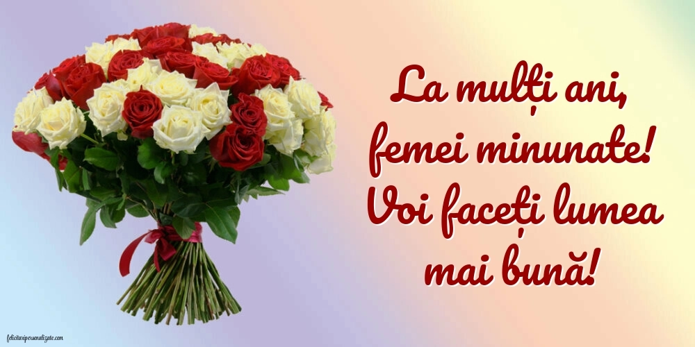 Poze cu mesaje de 8 Martie - Ziua Femeii: Flori