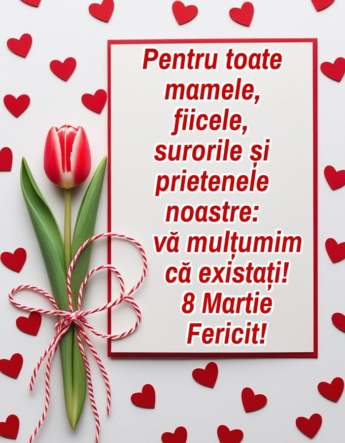 Imagini și felicitări cu mesaje de 8 Martie - Ziua Femeii: Lalele