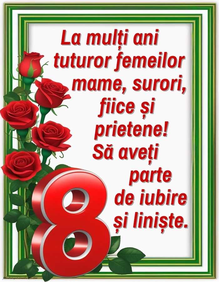 Poze cu urări de Ziua Femeii: 8