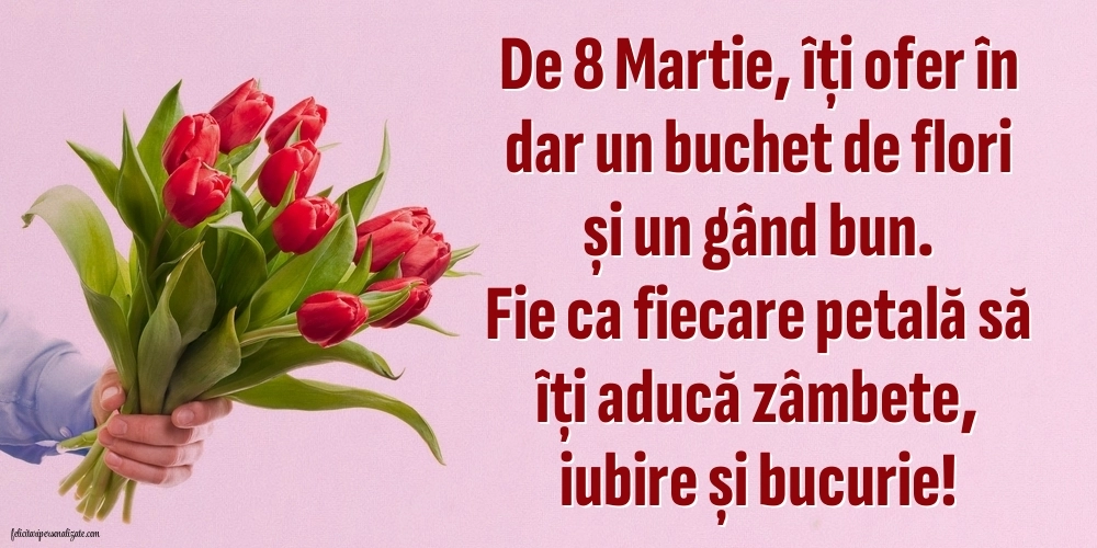 Poze cu mesaje de 8 Martie - Ziua Femeii: Flori