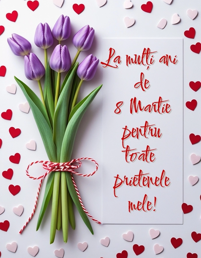 Felicitări de 8 Martie pentru facebook: Lalele