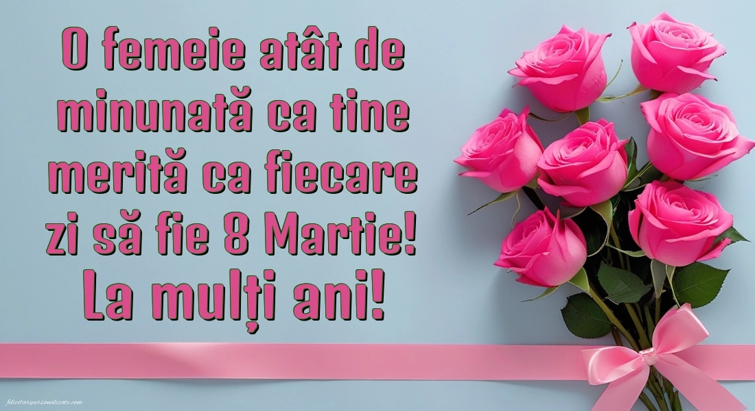 Felicitări de 8 Martie pentru facebook: Trandafiri