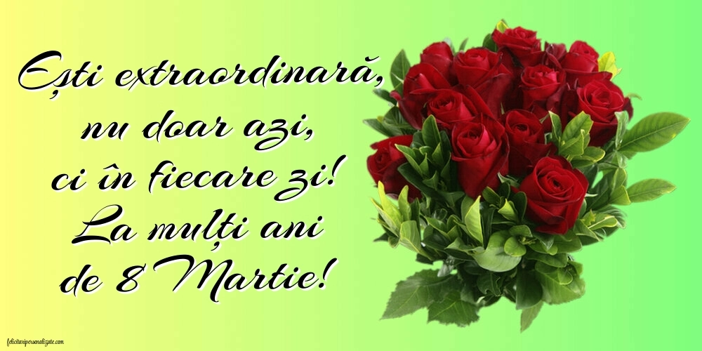 Imagini cu urări de Ziua Femeii - 8 Martie: Flori