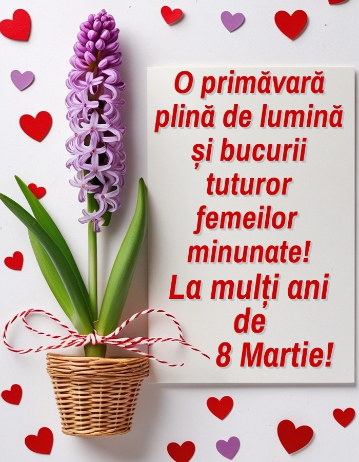 Imagini și felicitări cu mesaje de 8 Martie - Ziua Femeii: Zambile