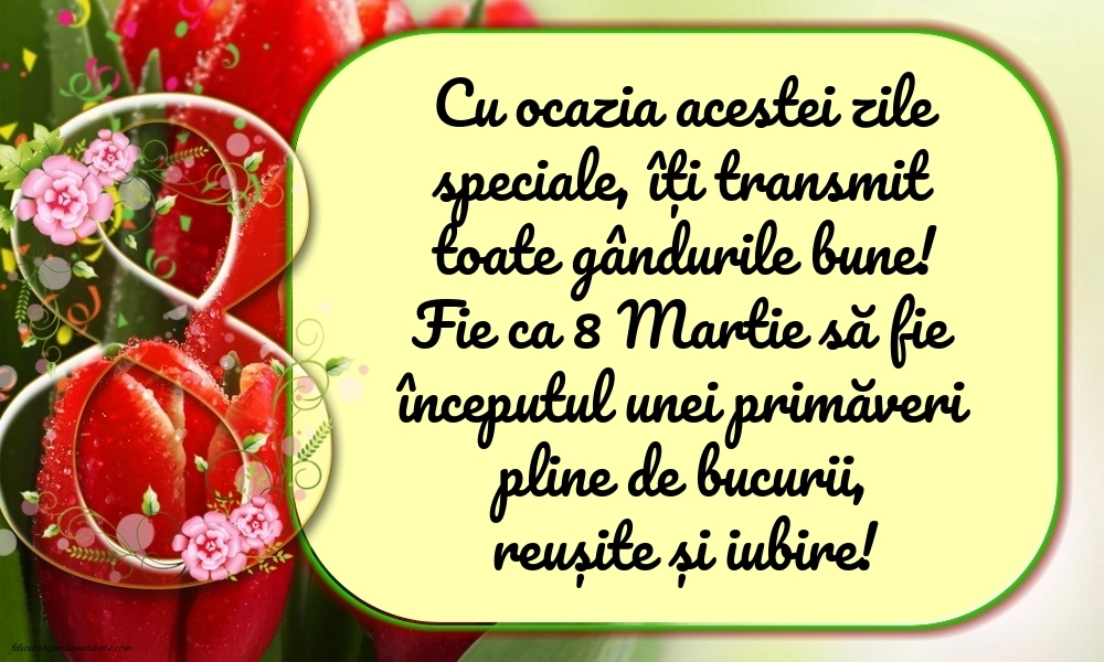 Imagini cu urări de Ziua Femeii - 8 Martie: 8