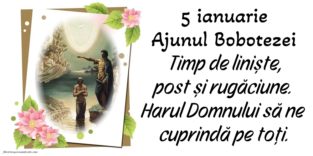 Imagini de Ajunul Bobotezei 2026: Botezul Domnului