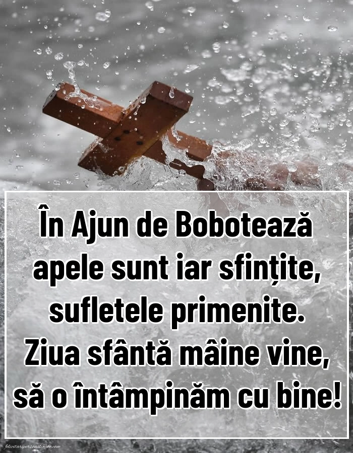 Imagini de Ajunul Bobotezei 2026: Botezul Domnului