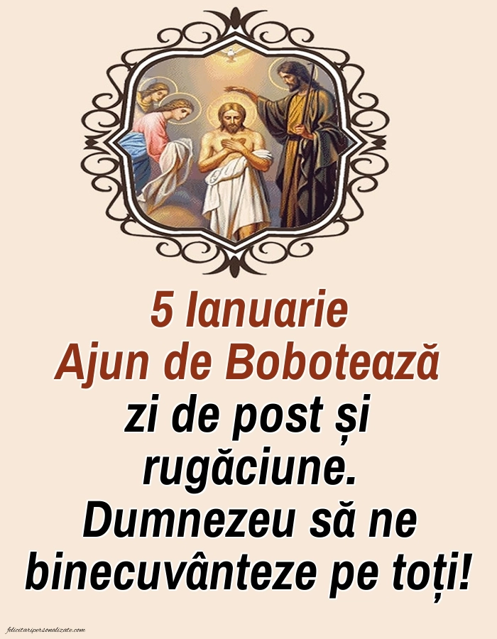 Imagini de Ajunul Bobotezei 2026: Botezul Domnului