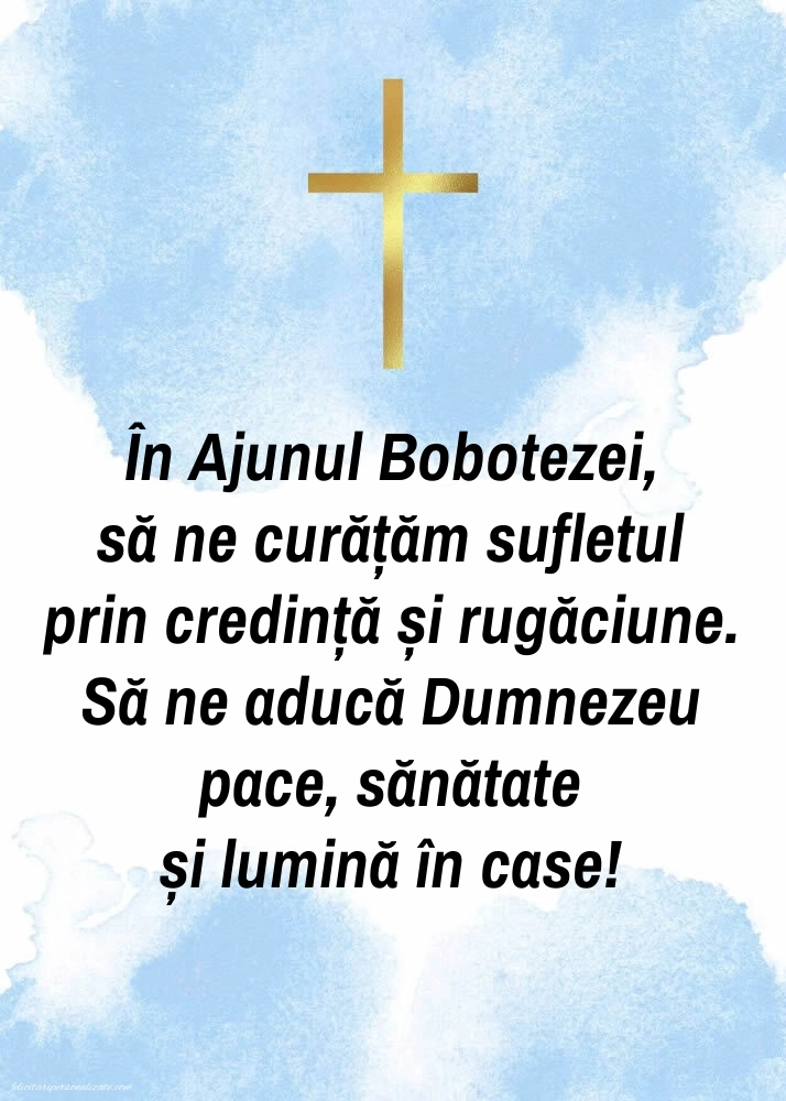 Imagini de Ajunul Bobotezei 2026: Credință