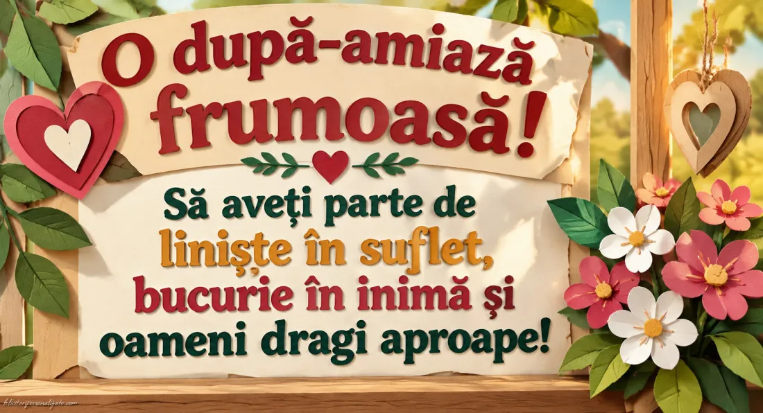 Imagini cu mesaje de după-amiază: 