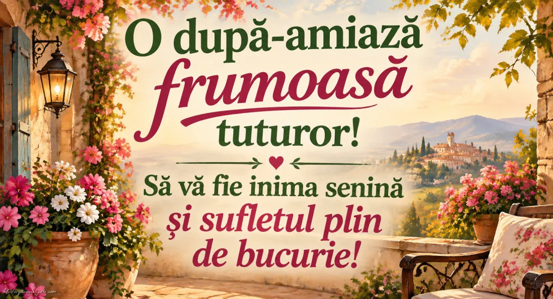 Imagini cu mesaje de după-amiază: 