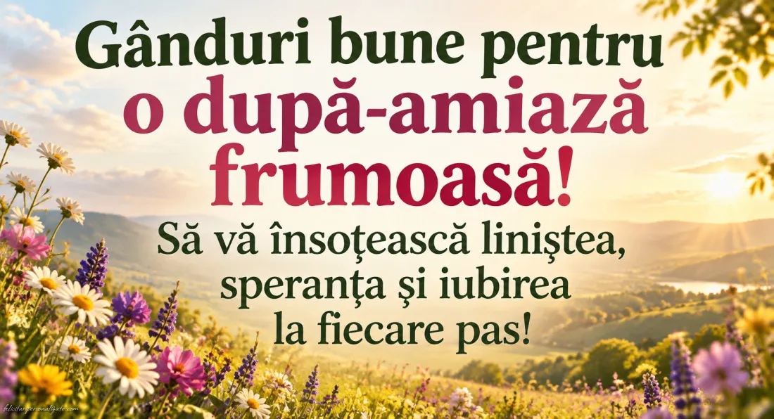 Imagini cu mesaje de după-amiază: 