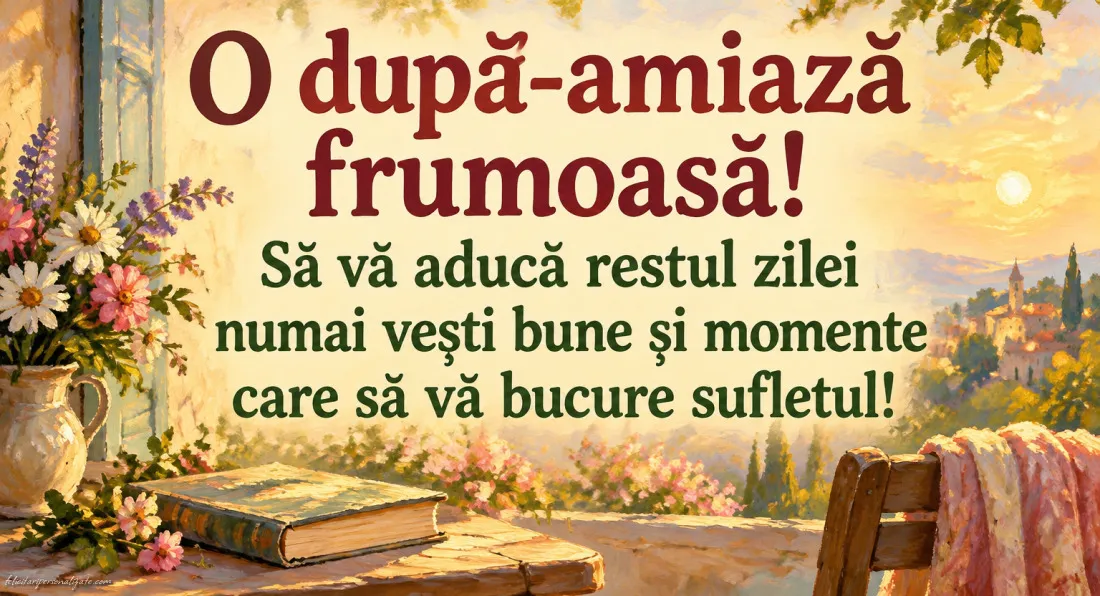 Imagini cu mesaje de după-amiază: 