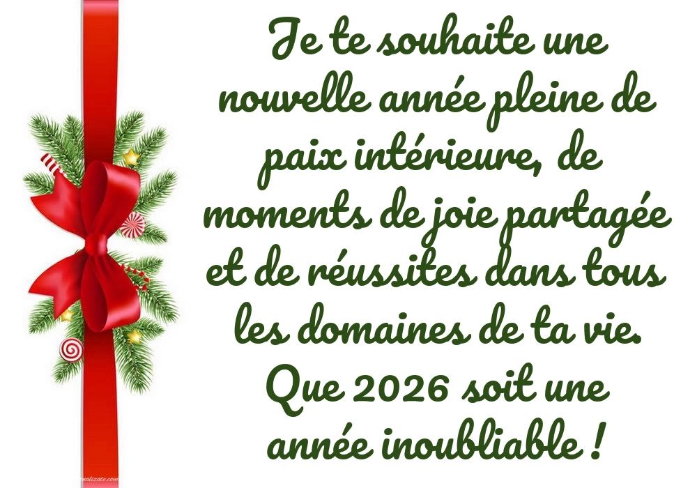 Felicitări de Anul Nou 2026 Imagini în Franceză: Decorațiuni de Sărbători