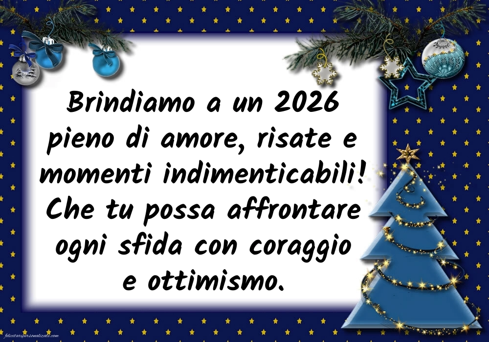 Felicitări de Anul Nou 2026 Imagini în Italiană: Decorațiuni de Crăciun